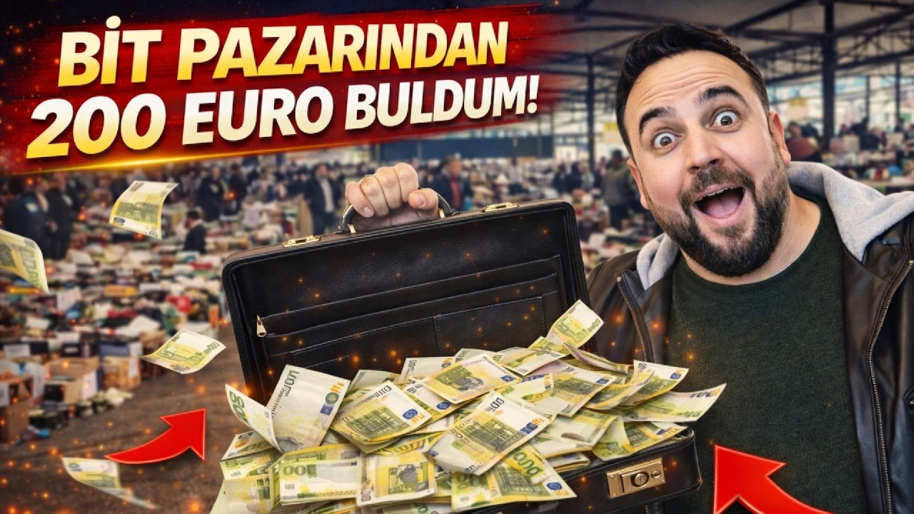 200 EURO BULDUK BİT PAZARI İZMİR BORNOVA #208 #bitpazarı #fleamarket #para 