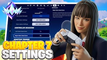 NEW BEST Chapter 7 Season 1 Controller Settings For Fortnite  (PS4/PS5/XBOX/PC)