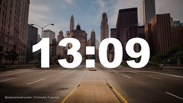 13 minutes 9 seconds [789 secs] clock timer countdown || Alarm Focus || Chill Music