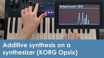 Examples of additive synthesis on a synthesizer (with a KORG Opsix)
