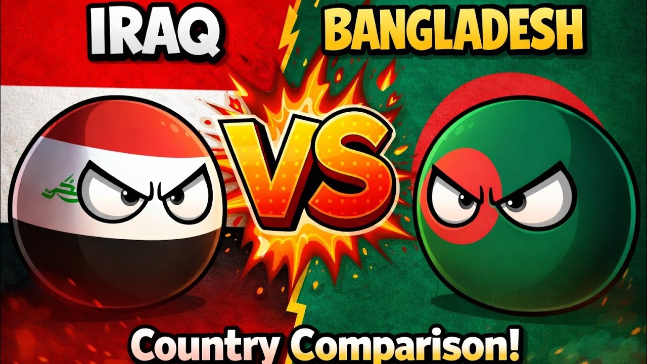 Сравнение стран Ирака 🇮🇶 и Бангладеш 🇧🇩 | Сравнение стран 2026