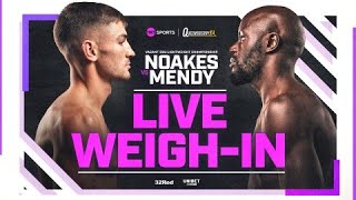 LIVE: Sam Noakes vs Yven Mendy Weigh-Ins | European Lightweight Title Fight
