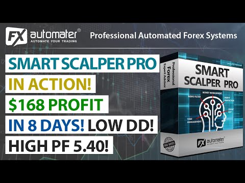 Smart Scalper PRO in Action! $168 profit in 8 days! LOW Drawdown! High profit factor 5.40!