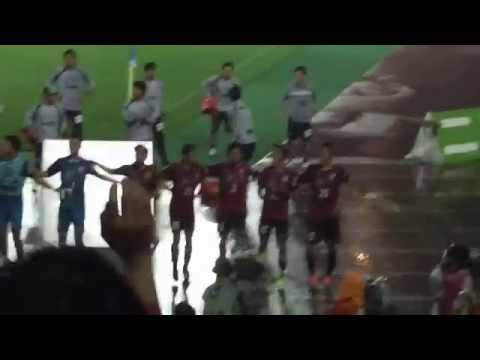 久々のホームでの勝利の後　京都戦