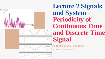 Lecture 2 Signals and System   Periodicity of Continous time and Discrete Time Signals