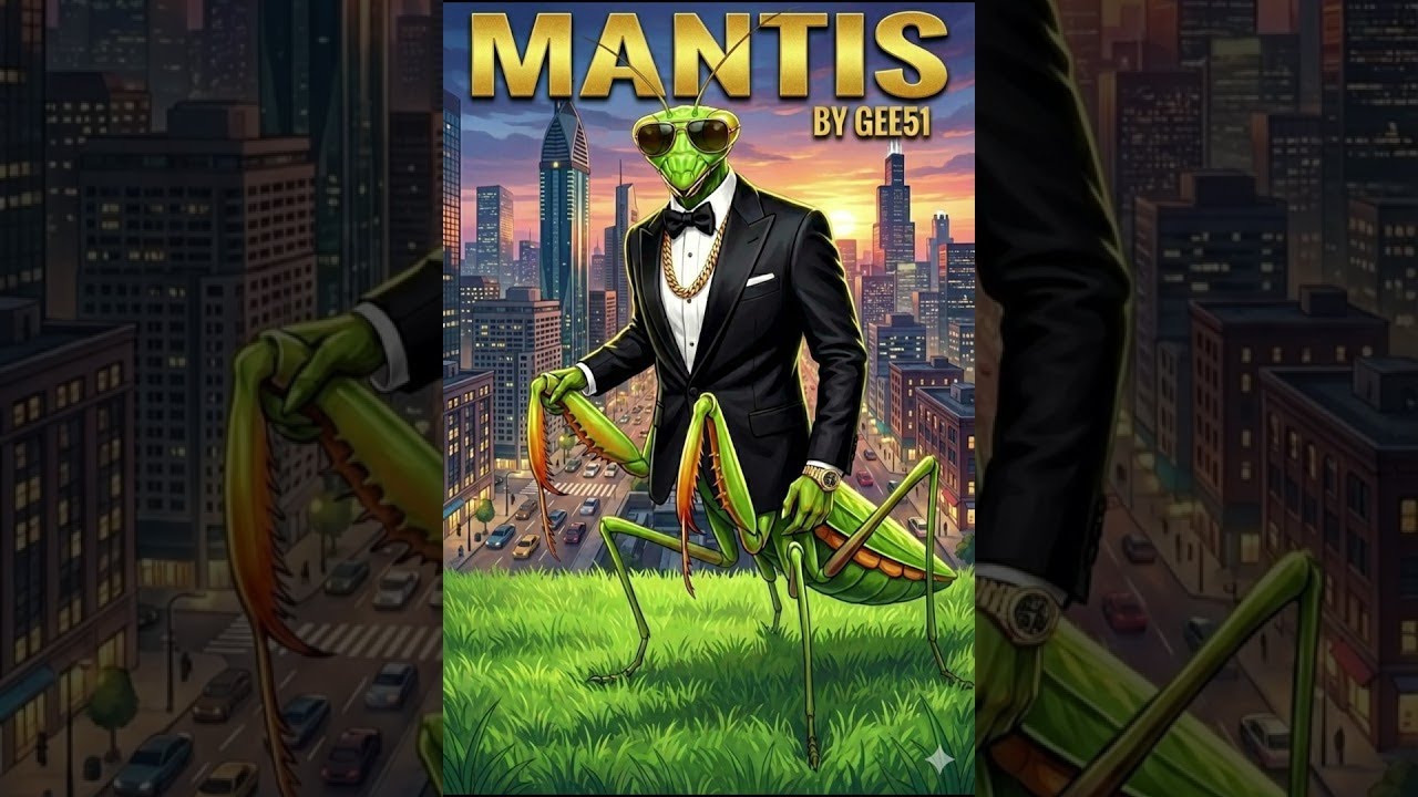 Mantis in a Tuxedo Goes Viral