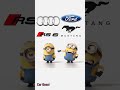 Mustang vs audi rs6 minion style funstatus funny tiktok trending asmr car foryou fyp viral