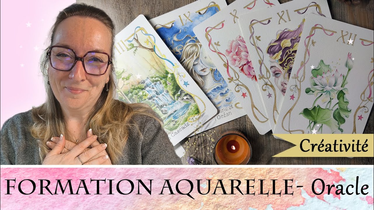 Apprendre l’aquarelle autrement | Formation ORACLE & création de cartes oracle avec Vinnylu Création