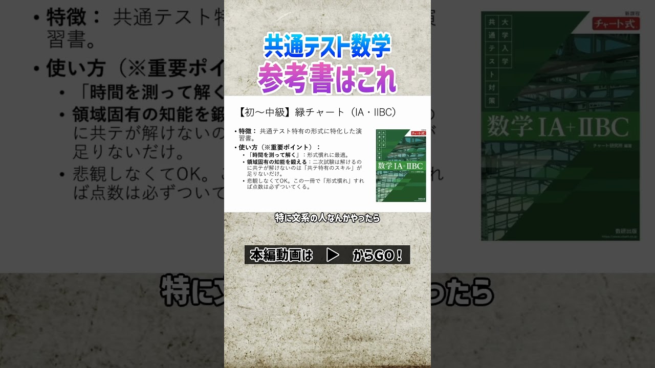 共通テスト数学の参考書はこれ!