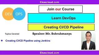 #DevOps Creating CI/CD Pipeline using Jenkins | Ekascloud | English