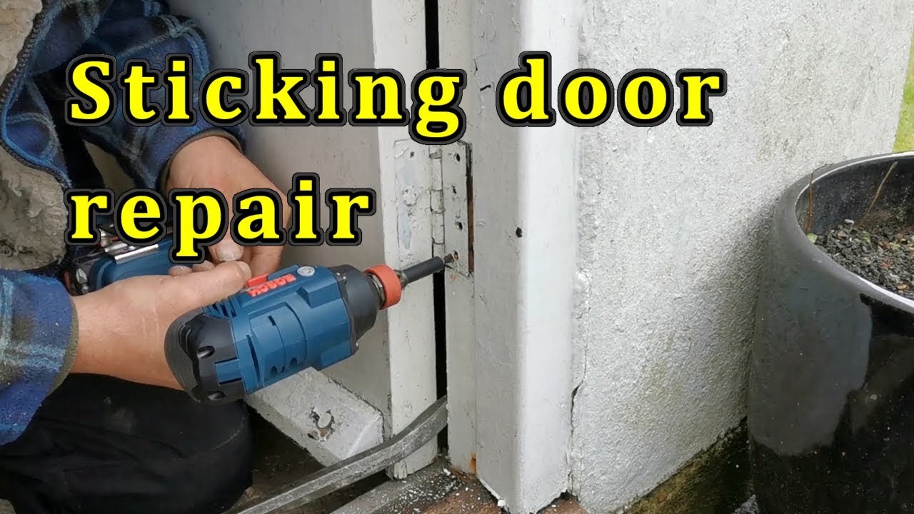 Sticking door repair Check the hinges before planing or cutting the