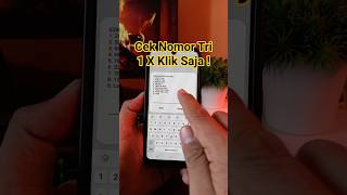 Cara Mengecek Nomor Tri Paling Praktis ! #shorts