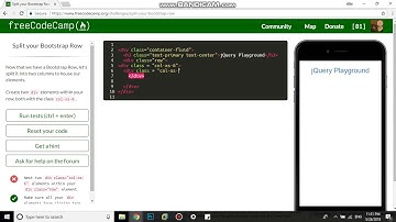 Split your Bootstrap Row free code camp   Dani