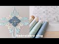【日本刺繍】「鳥襷」前編 🪡 図案・下絵・花菱の刺繍まで　 Relax Embroidery Vlog 🕊️