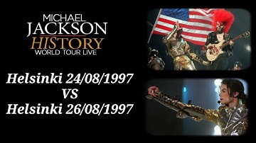 Michael Jackson - Scream & TDCAU - HIStory World Tour Helsinki 24 VS 26 August 1997 ᴴᴰ