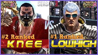 T8 S3 ▰ LOWHIGH (#1 Ranked Bryan) Vs KNEE (#2 Ranked Feng) ▰ Tekken 8 High Level Gameplay