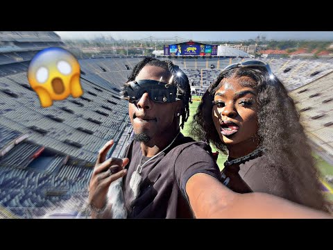 I TOOK MONNIE TO THE LSU GAME!😲 WE ALMOST GOT HIT😱