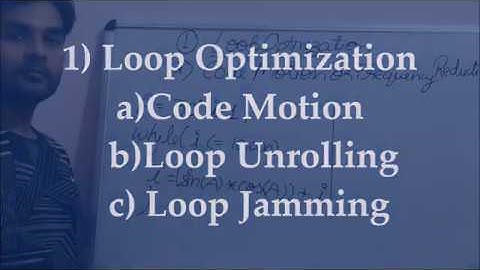 How to do Loop Optimization in Compiler Design[Unit-5]| Harsh Vardhan