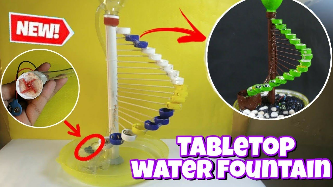 Amazing Bottle Cap Water Fountain // water fountain homemade ONLY DIY