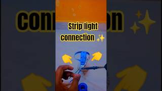 how to connect 12v led strip light 😱#nabin the experiment king 👑