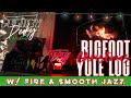Bigfoot Yule Log | Christmas Smooth Jazz w/ Crackling Fire Ambience | Holiday Background Music