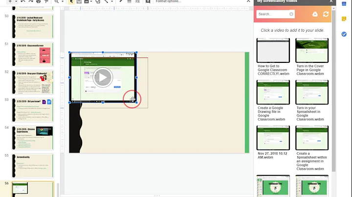 Insert Screencastify Videos into Google Slides