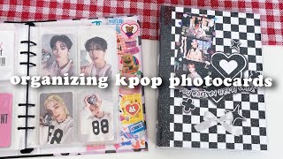 подготовка нового биндера, организация фотокарт stray kids 🏁 organizing kpop photocards