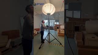 Manual Lifting Inflatable Balloon Light Tower With Tripod