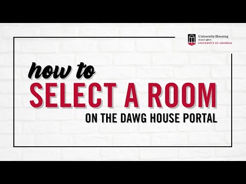 How to Select a Room on The Dawg House Portal