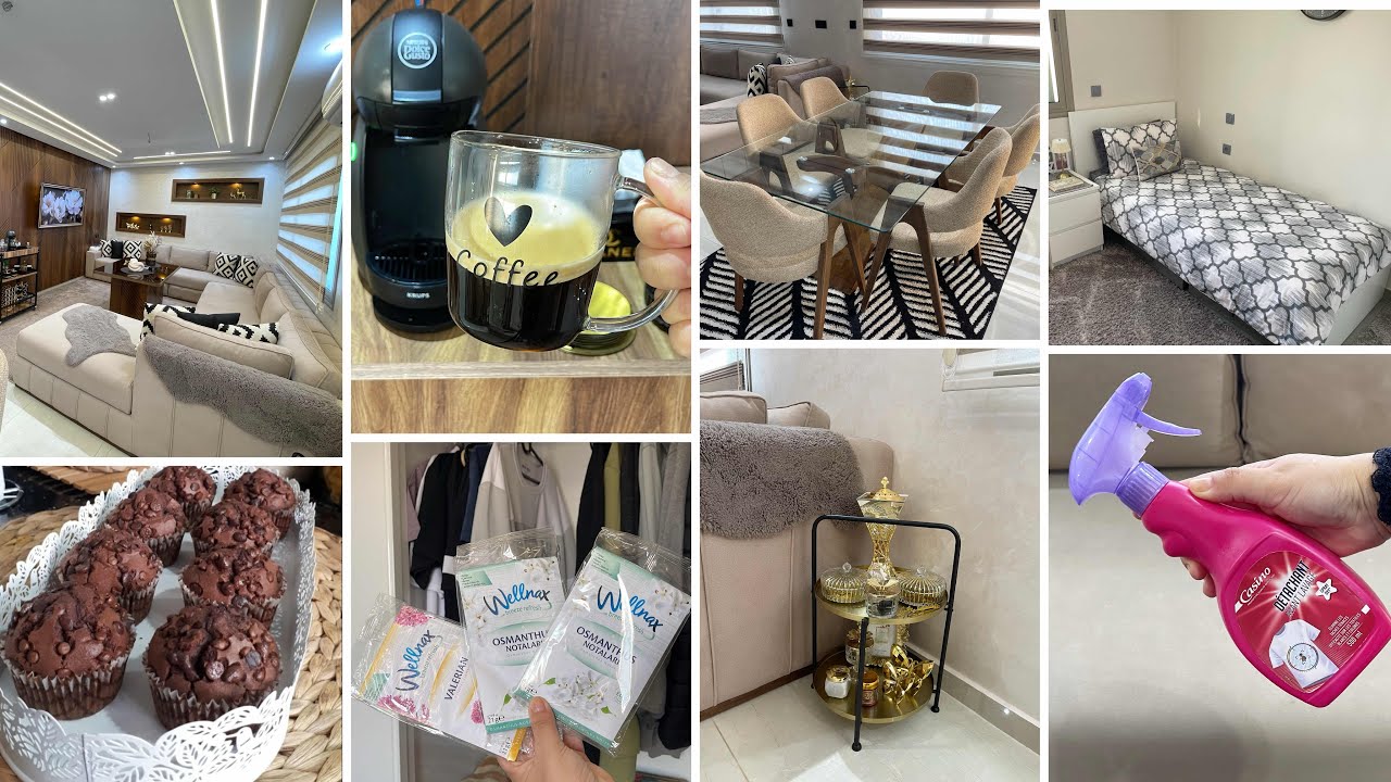 روتين ليوم كامل💕الجديد في بيتي💕كاب كيك الشكلاطة تحت طلبكم 