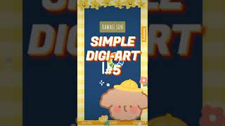 SIMPLE AND EASY DIGITAL ART 5 DIY KAWAII SUN CLIPART - IbisPaint X - AMxRM