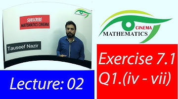 02 - Exercise 7.1 Q1 Part (iv-vii) Linear Equation and Linear Inequalities