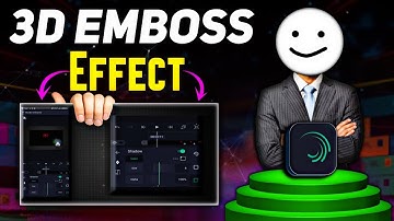 3D Emboss Effect | Smooth bevel effect | Smooth bevel effect in alight motion