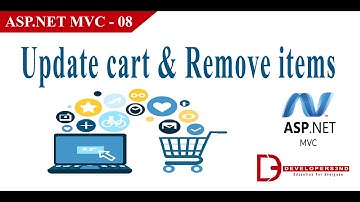 Shopping Cart ASP.NET MVC in Urdu / Hindi | Update Cart & Remove Cart in MVC-08 -Developers3nd