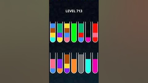 COLOR SORT PUZZLE LEVEL 713