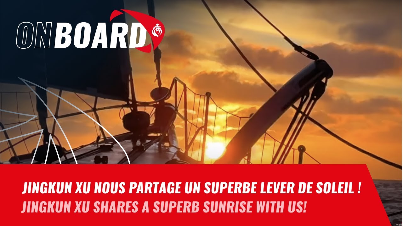 ⁣Jingkun Xu nous partage un superbe lever de soleil ! | Vendée Globe 2024