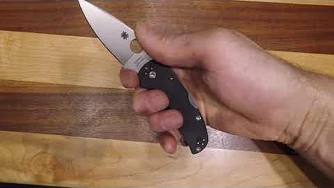 Spyderco Native 5 Lockback Folding Knife Black G 10