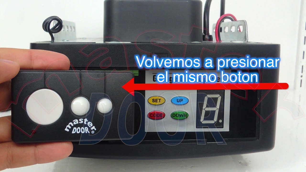 Cómo programar un mando de garaje - Comercial de Motores