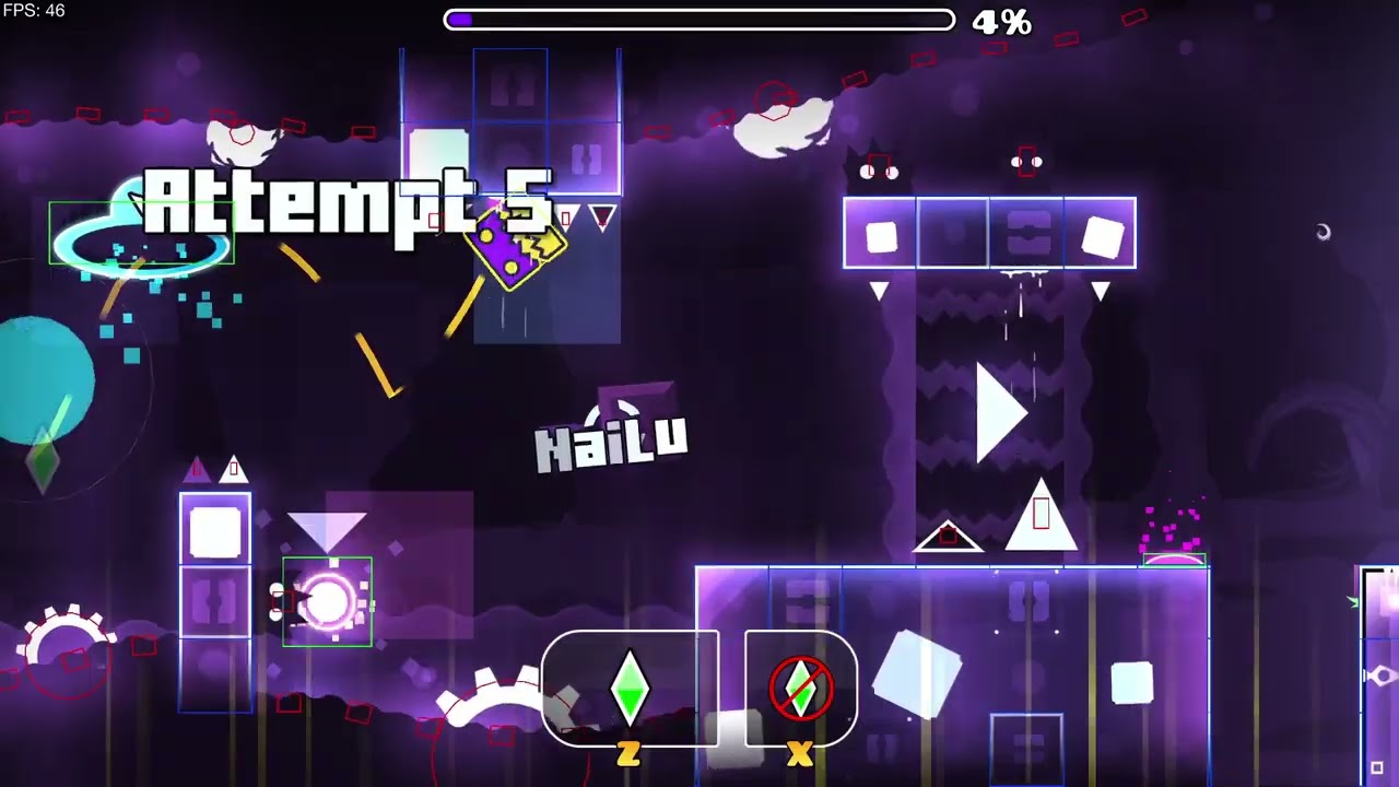 ABCDEFGHIJKLMNOPQRS secret way (Easy Demon)  -Geometry Dash 2.2