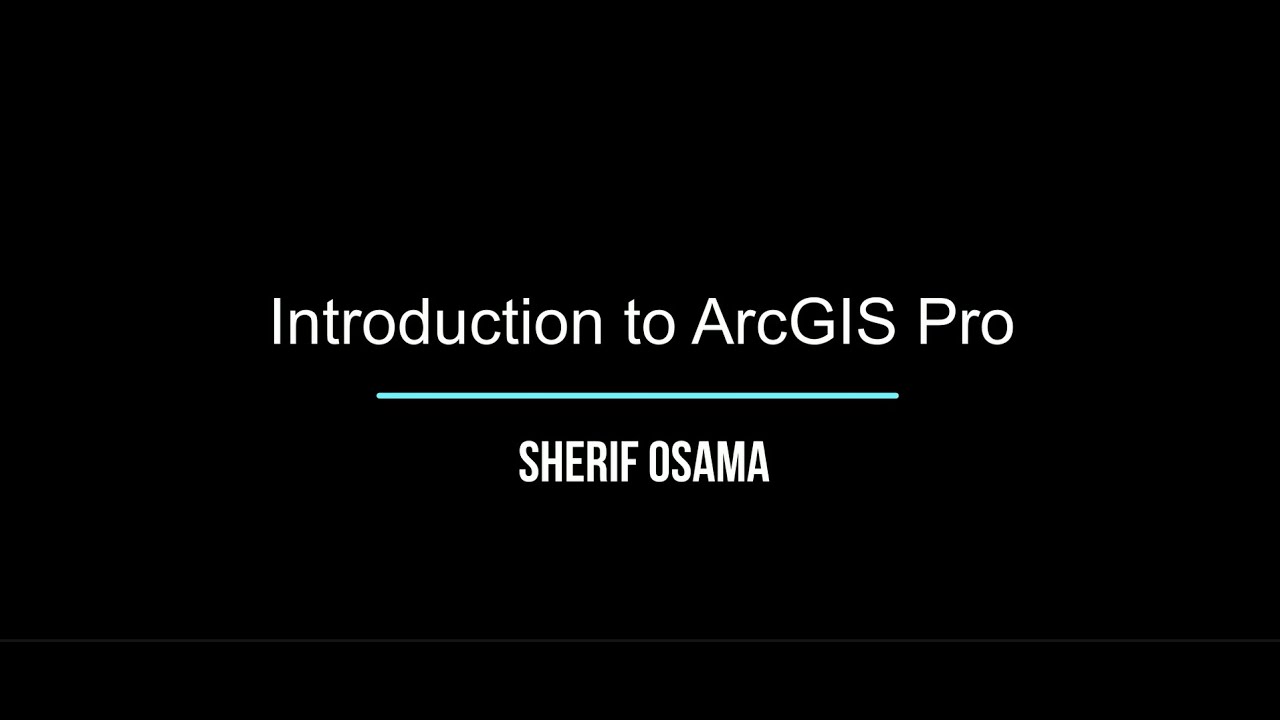Introduction to ArcGIS Pro (L2)