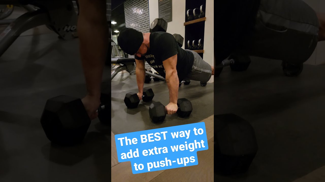 The BEST Way to Add Weight to Pushups Without a Weight Vest (GYM HACK