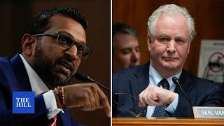 Kash Patel SPARS with Van Hollen when questioned over drinking allegations