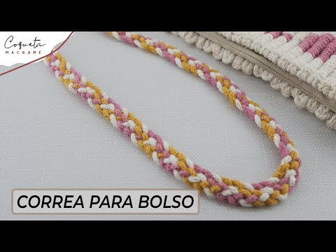 Correa para bolso estilo Bimba & Lola, macrame. 