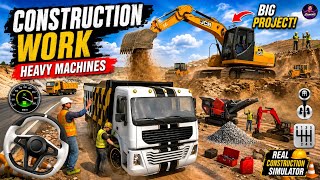 City RoadCl Construction Simulator 3d 🚧|Have Excavator & Track - Android Gameplay  screenshot 3