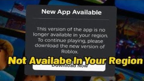 Cara Mengatasi Error Roblox New App Available | No Longer Available in Your Region FIX 2025!