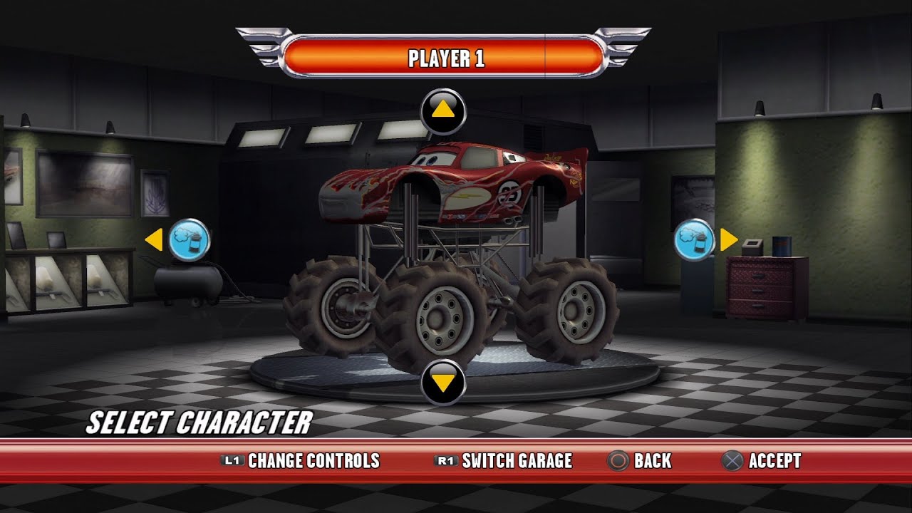 Cars Race-O-Rama PS3 - Monster McQueen Gameplay (RPCS3)