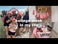 college week in my life: big/little reveal & getting in a routine!