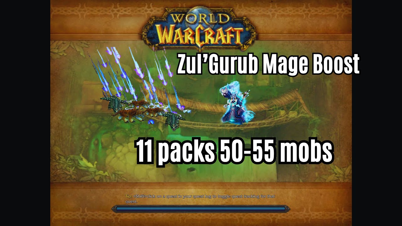 Zul'Gurub (ZG) mage boost. 11 Packs 50-55 mobs (wow classic anniversary)