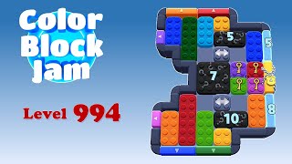Color Block Jam Level 994 Solution (No Boosters)