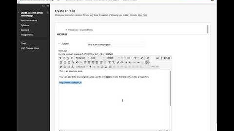 Blackboard LMS - How to access Discussion Board tool